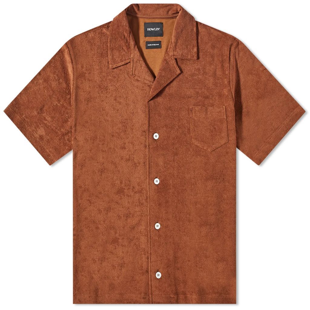Howlin' Cocktail Towelling Vacation Shirt Walnut