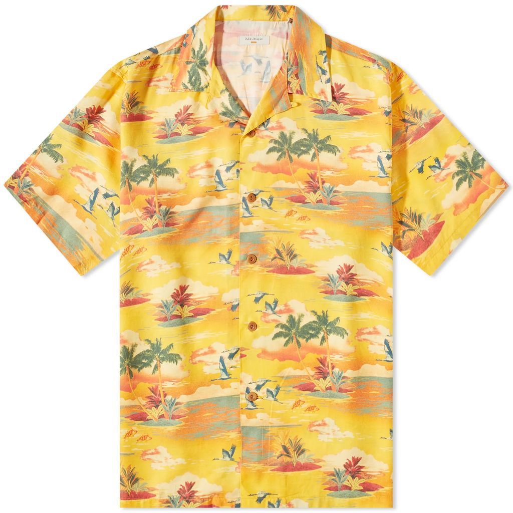 Nudie Arvid Hawaii Vacation Shirt Sunflower