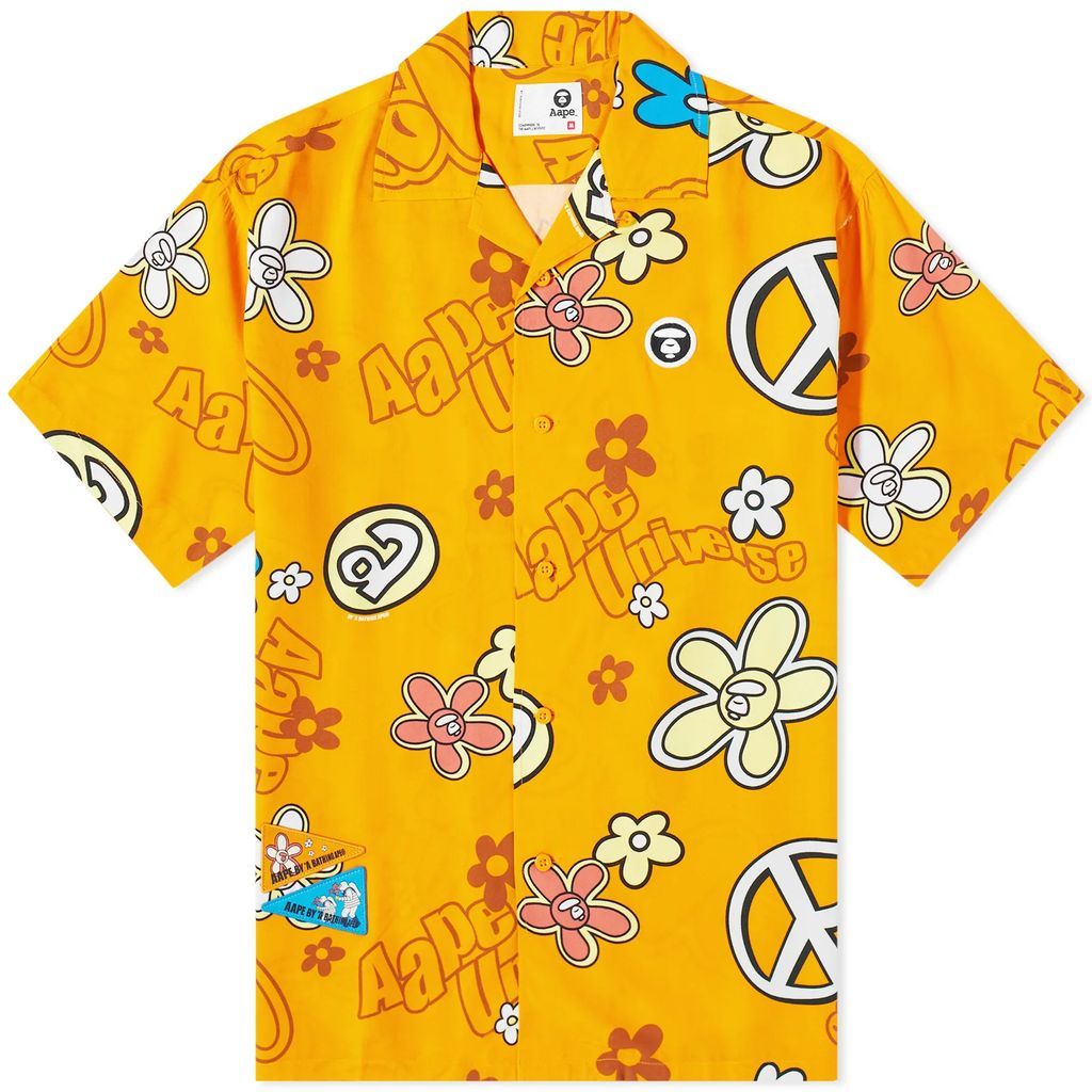 AAPE & Peace Vacation Shirt Orange