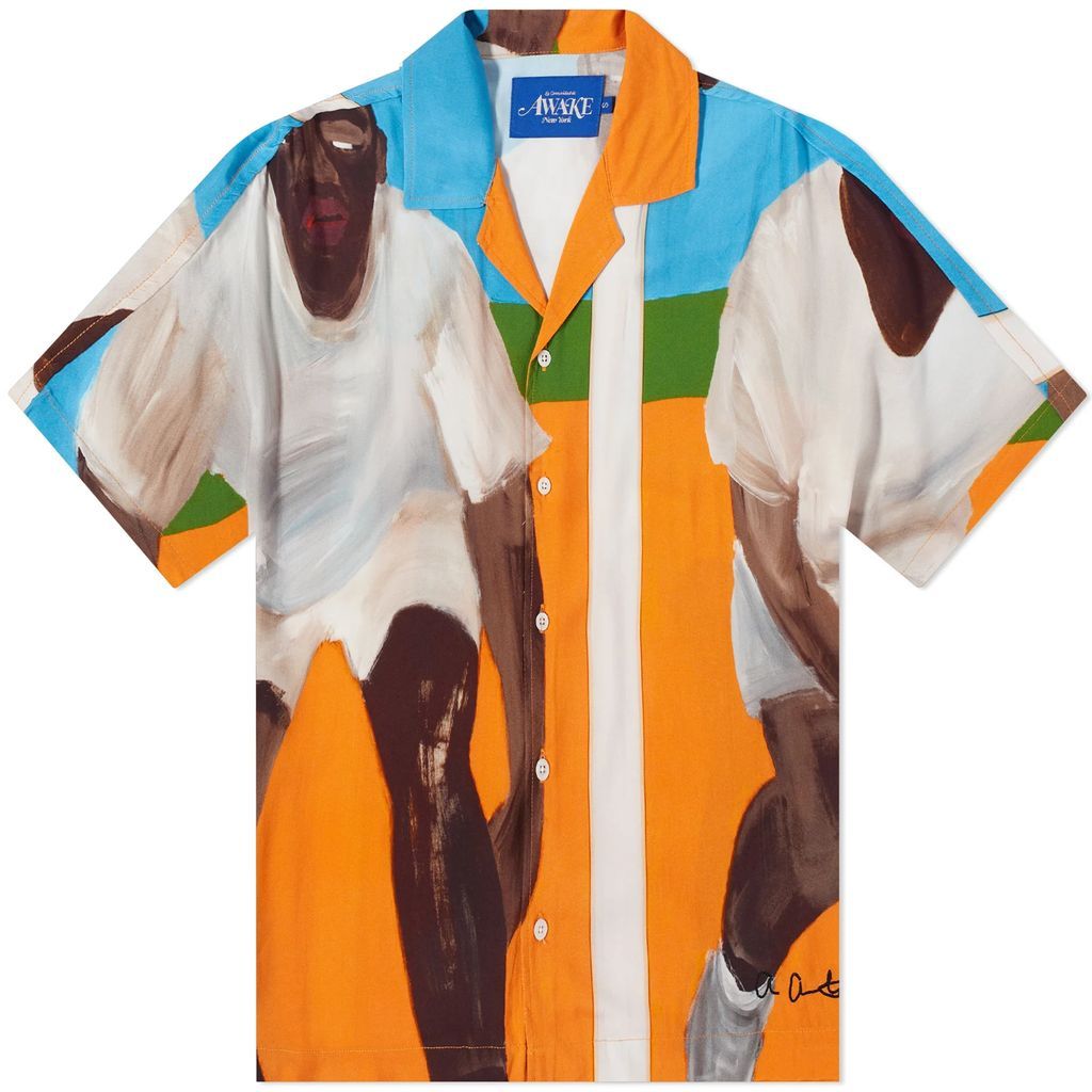 x Alvin Armstrong Printed Vacation Shirt Orange Multi