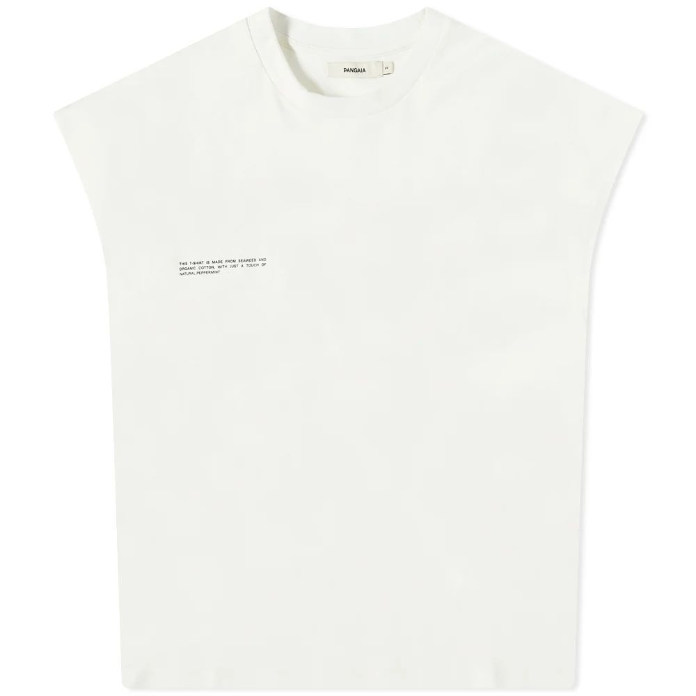 365 Organic Cotton Crop Shoulder C-Fiber T-Shirt Off White