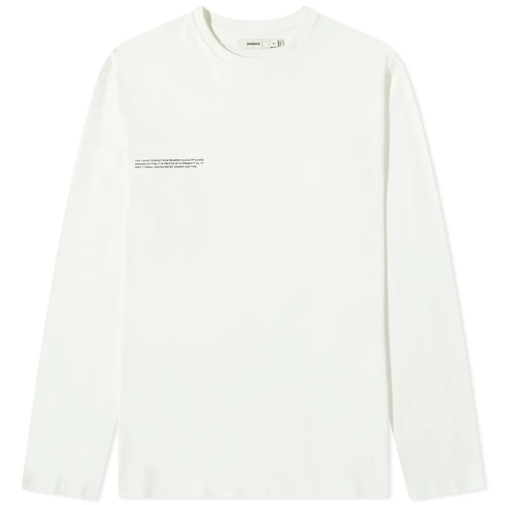 Long Sleeve Organic Cotton C-Fibre T-Shirt Off White