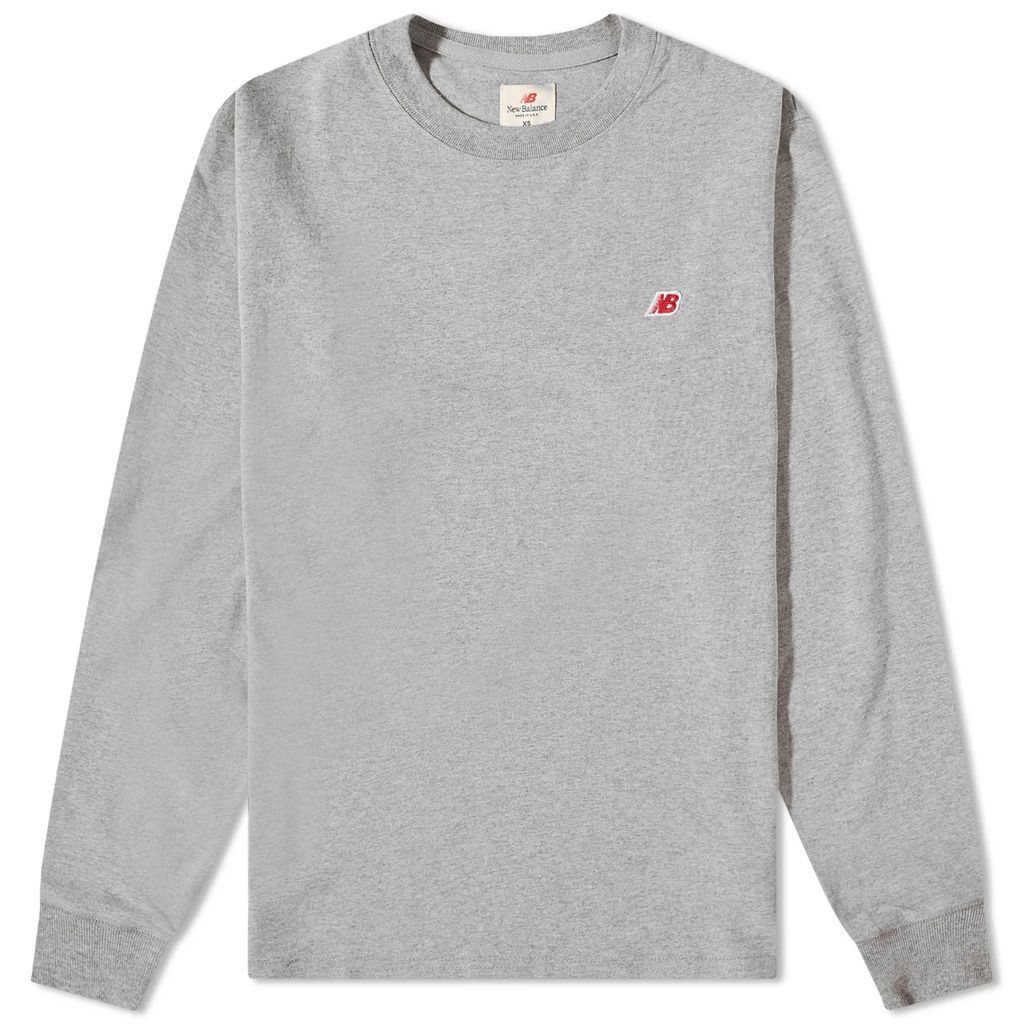 Long Sleeve Made in USA T-Shirt Athletic Grey