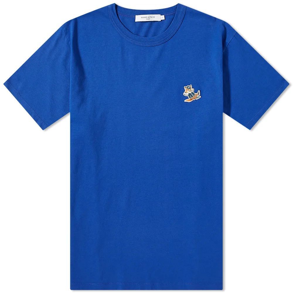 Maison Kitsune Dressed Fox Patch Classic T-Shirt Deep Blue