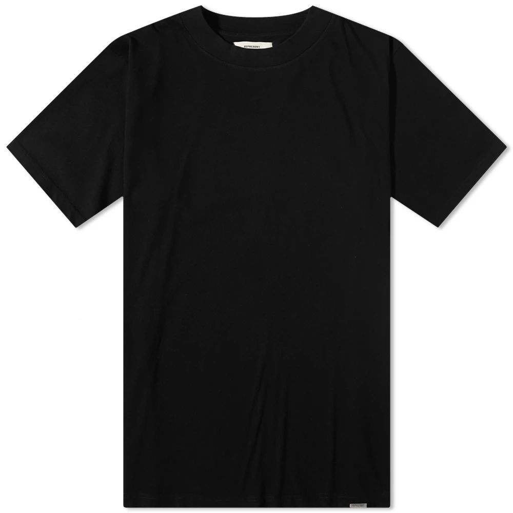 Men's Blank Crew Neck T-Shirt Jet Black