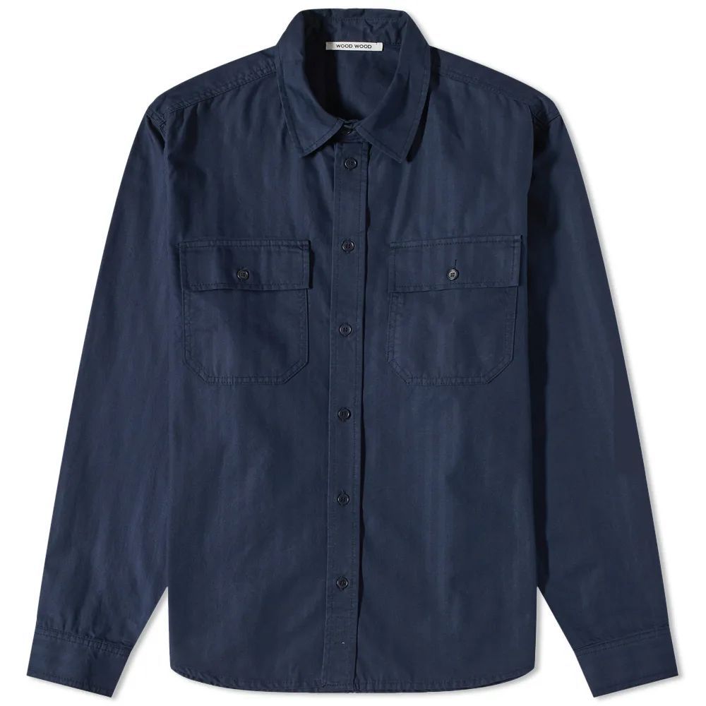 Men's Avenir Herringbone Shirt Navy