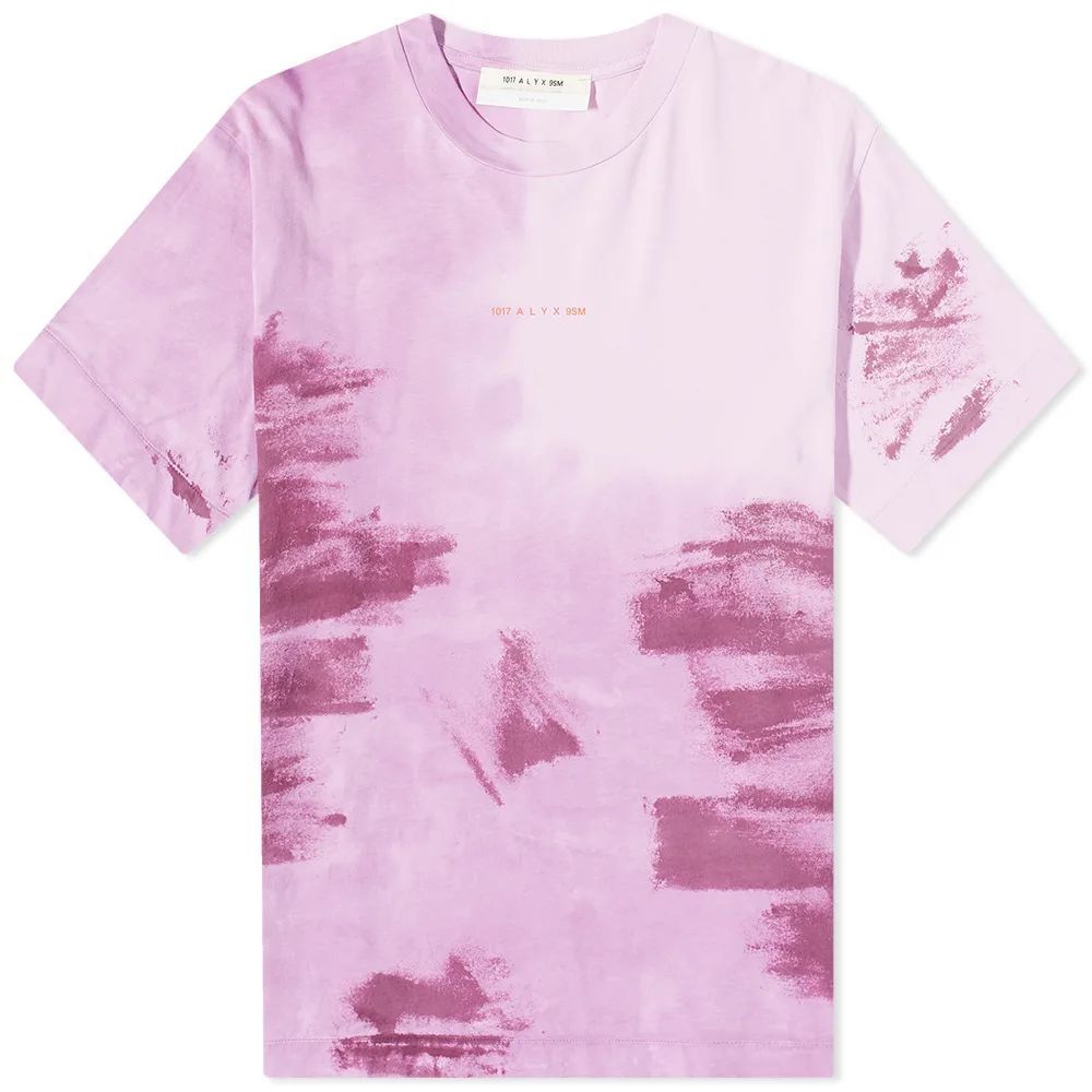 END. x 1017 ALYX 9SM Men's 'Neon' Treated Logo T-Shirt Purple