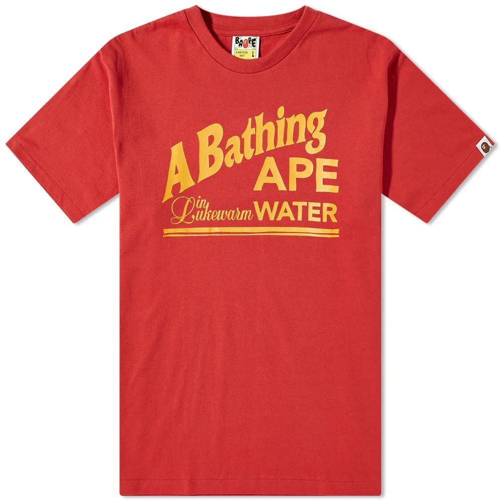 Men's Archive Lukewarm Water T-Shirt Red