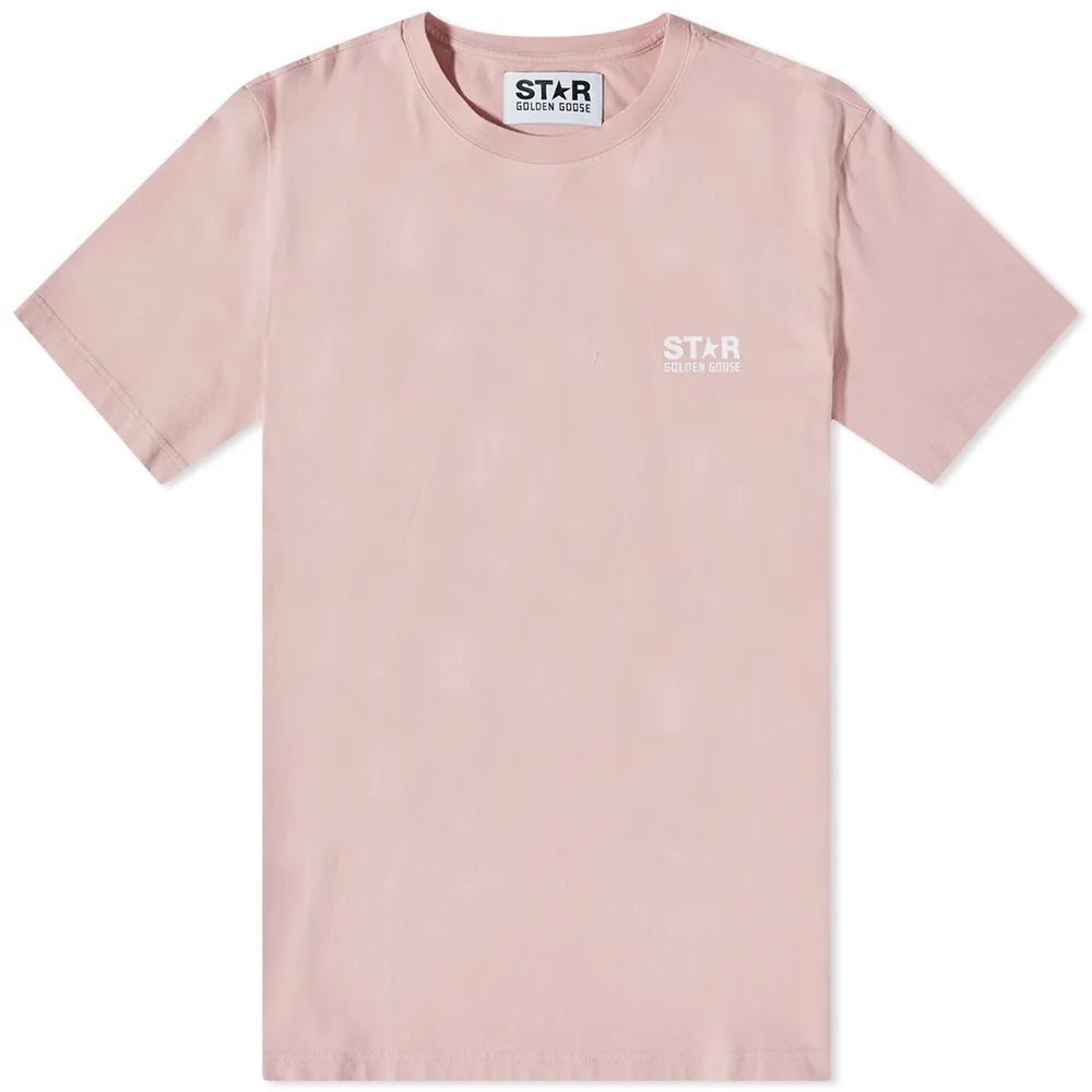 Men's Big Star Back T-Shirt Pink Lavender/White