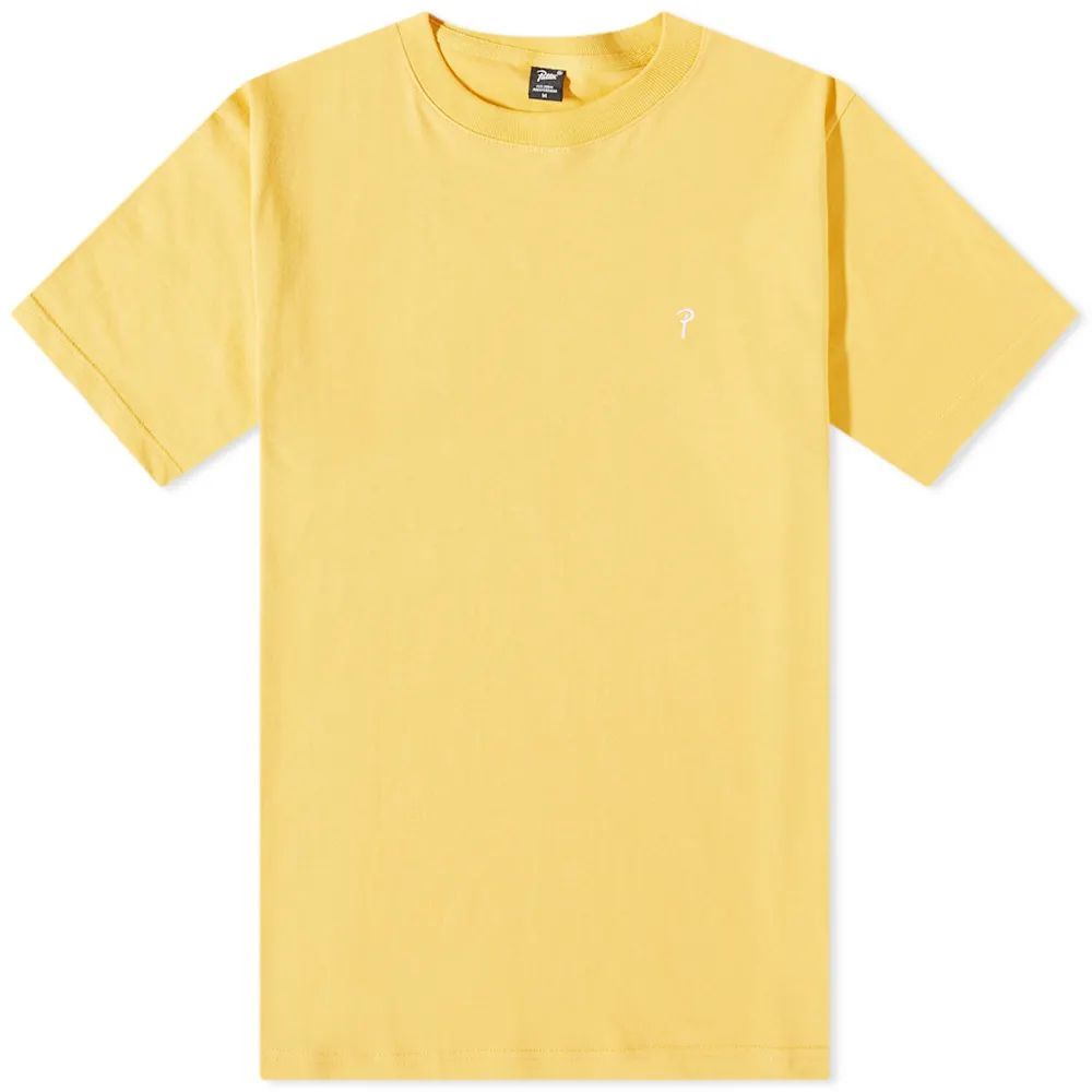 Men's Basic Script P T-Shirt Yolk Yellow