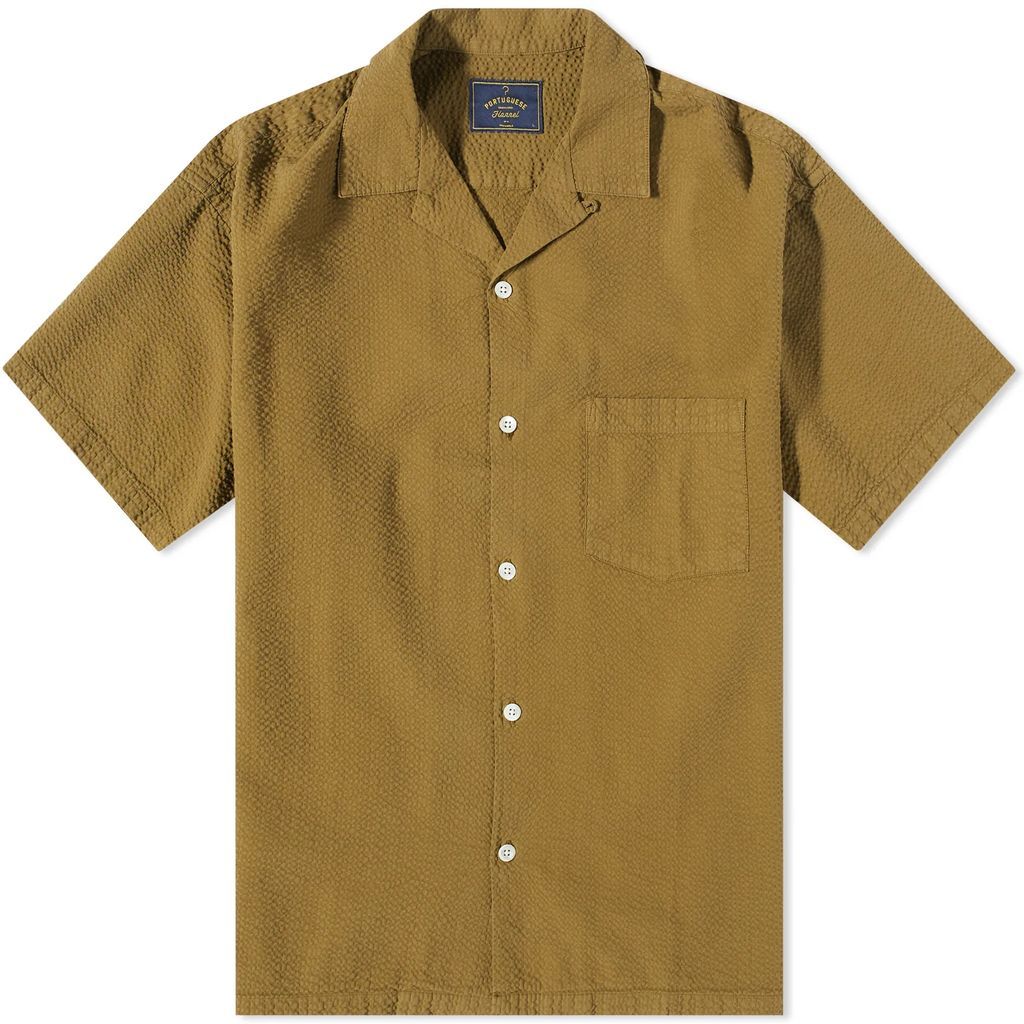 Men's Atlantico Seersucker Vacation Shirt Olive