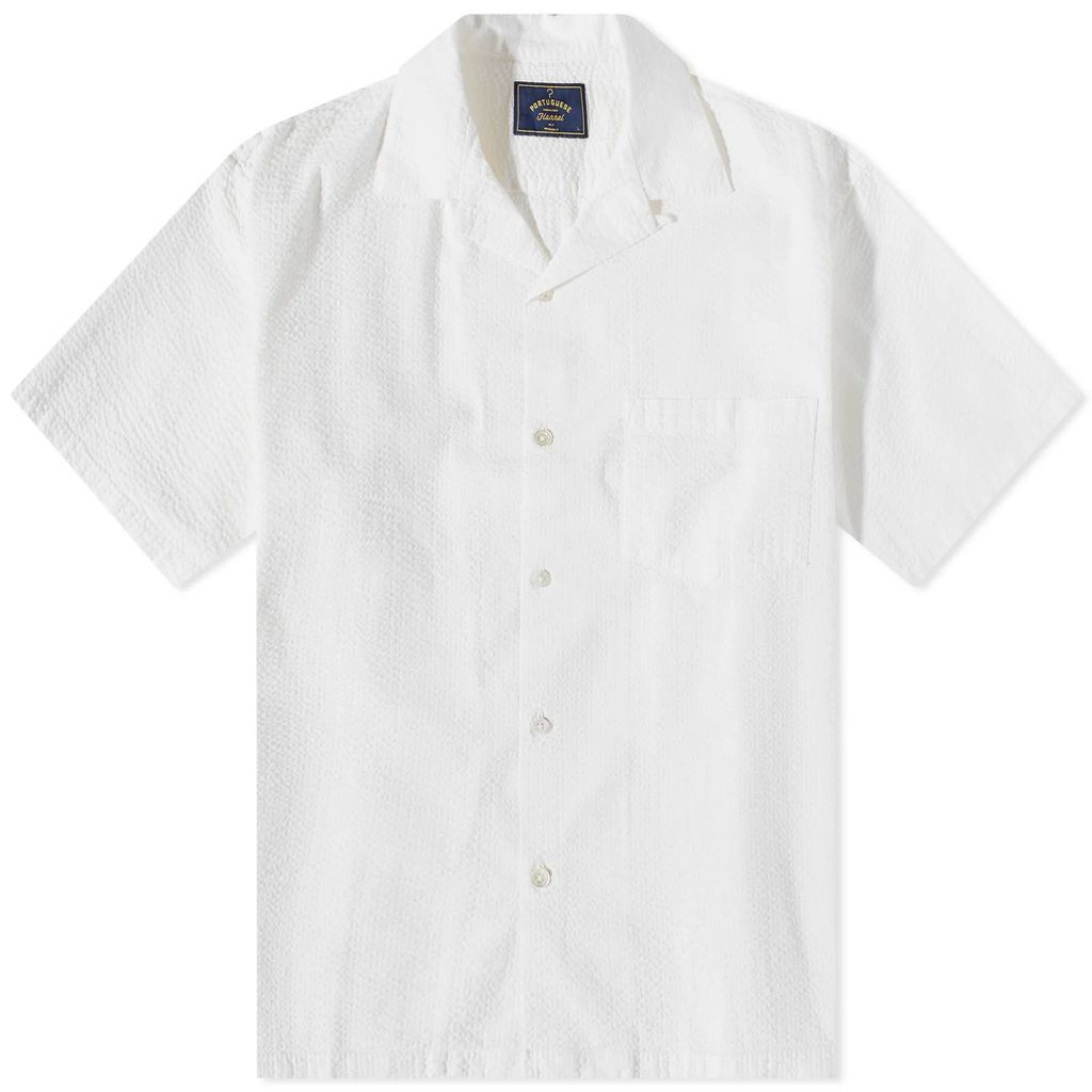 Men's Atlantico Seersucker Vacation Shirt White