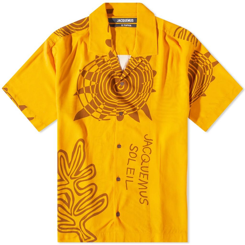 Men's Arty Sun Vacation Shirt Orange
