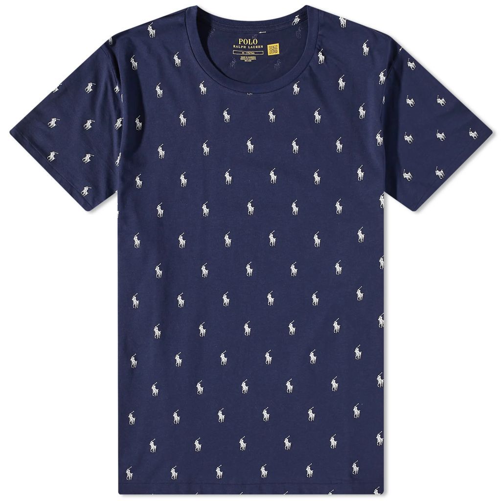 Men's All Over Pony Sleepwear T-Shirt Cruise Navy