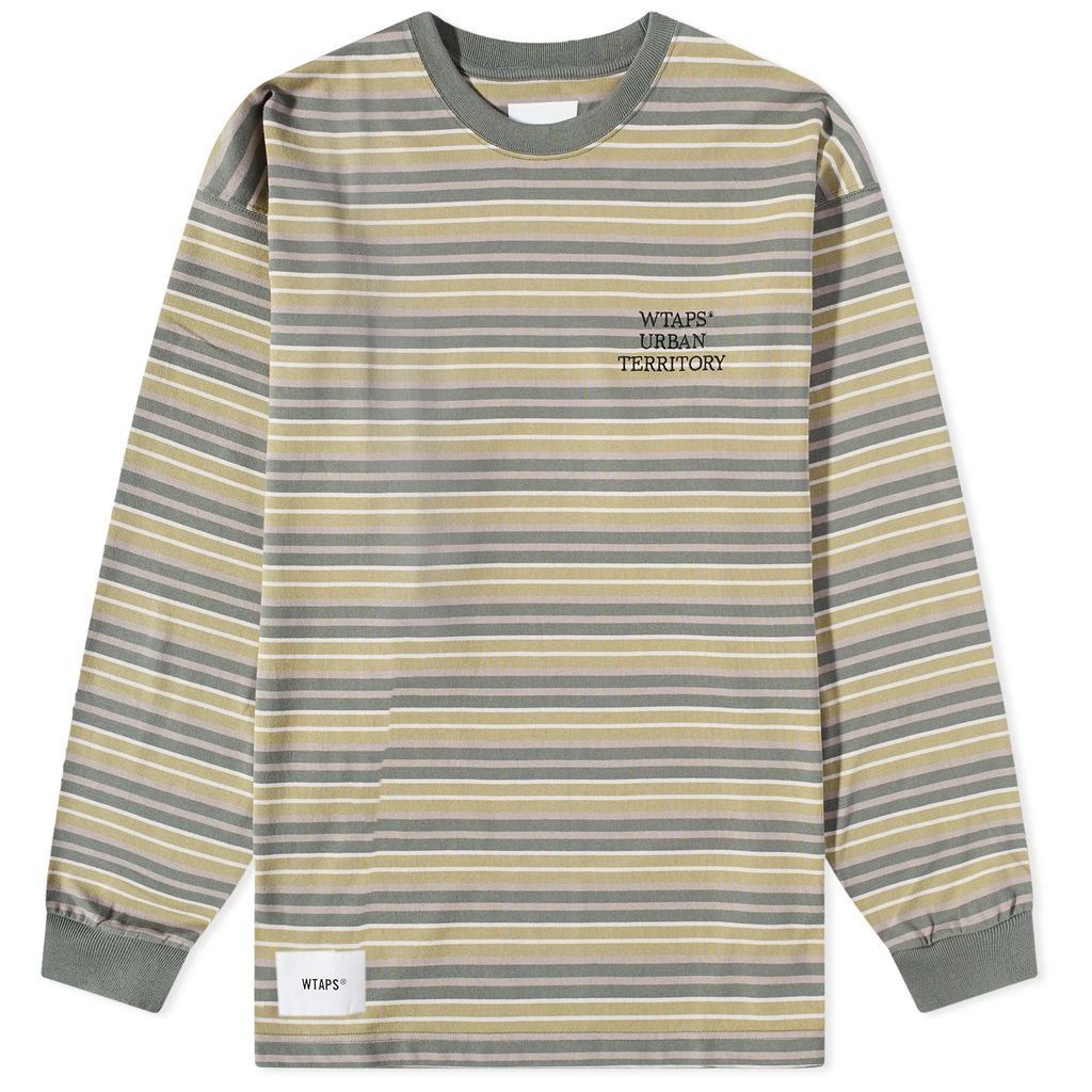Men's 06 Long Sleeve Stripe T-Shirt Olive Drab