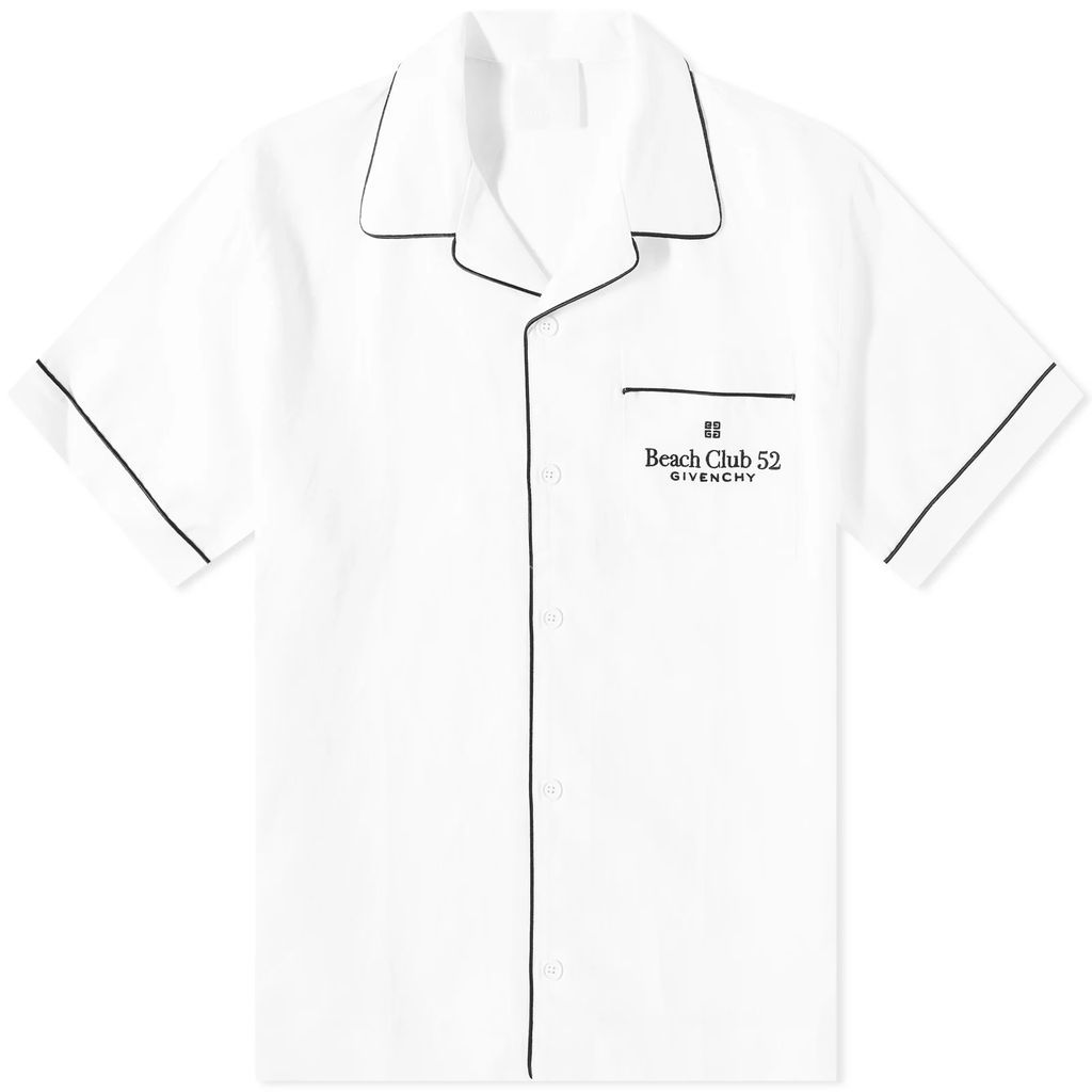 Men's Beach Club 52 Hawaiian Shirt Optic White