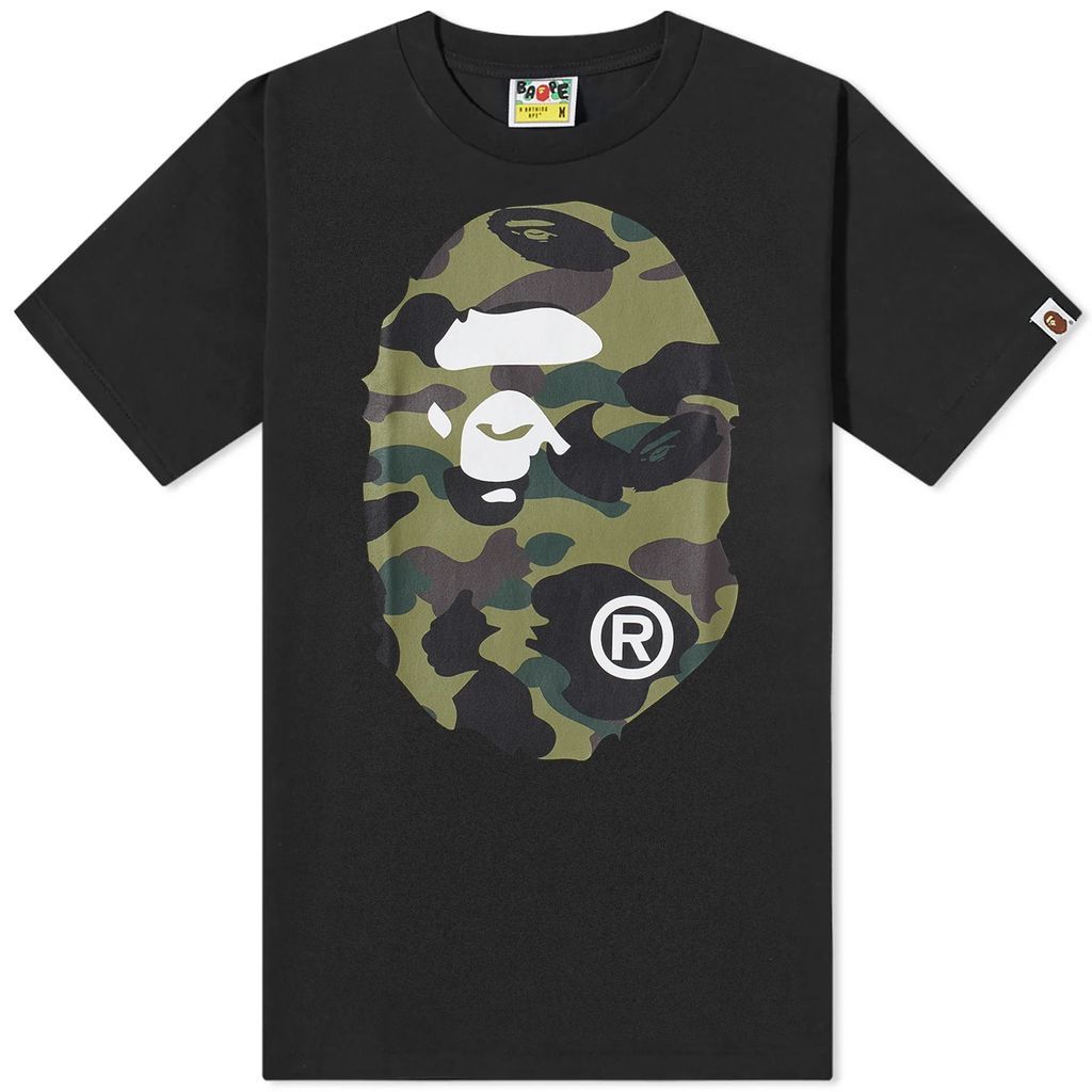 Men's 1St Camo Big Ape Head T-Shirt Black/Green
