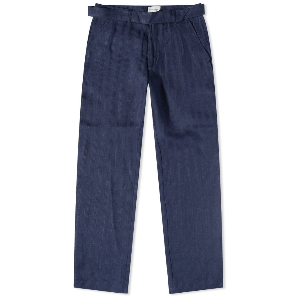 Men's Belted Trousers Navy