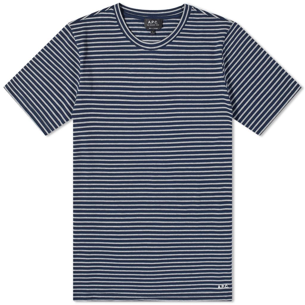 Men's Aymeric Stripe T-Shirt Dark Navy