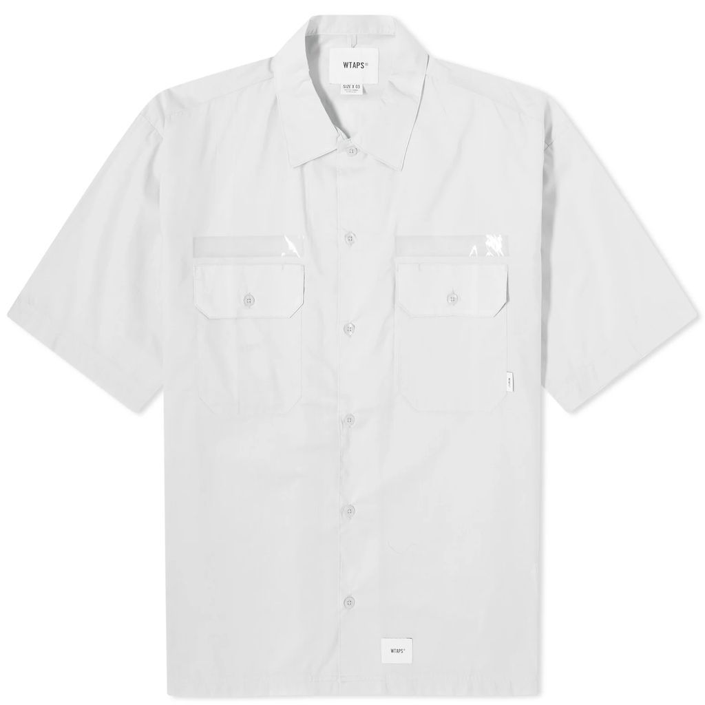 Men's 03 WTVUA Short Sleeve Back Print Shirt Grey