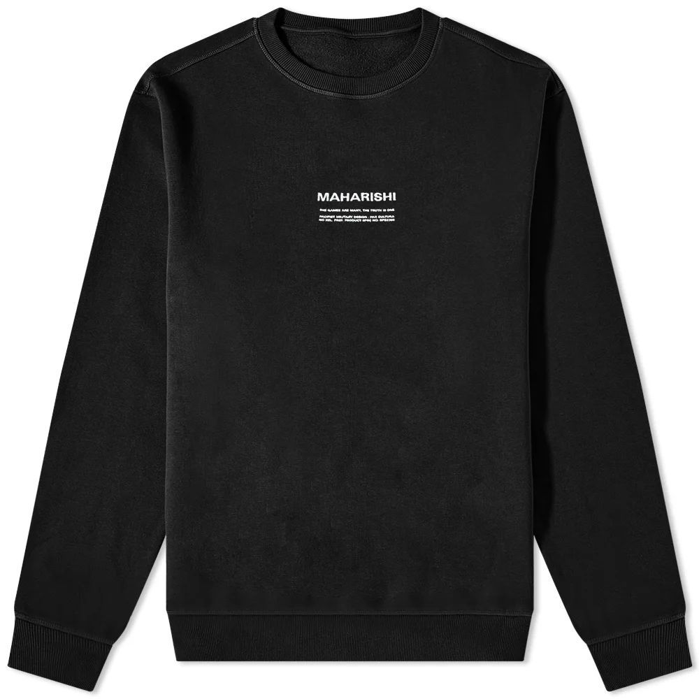 Men's Classic MILTYPE Crew Sweat Black