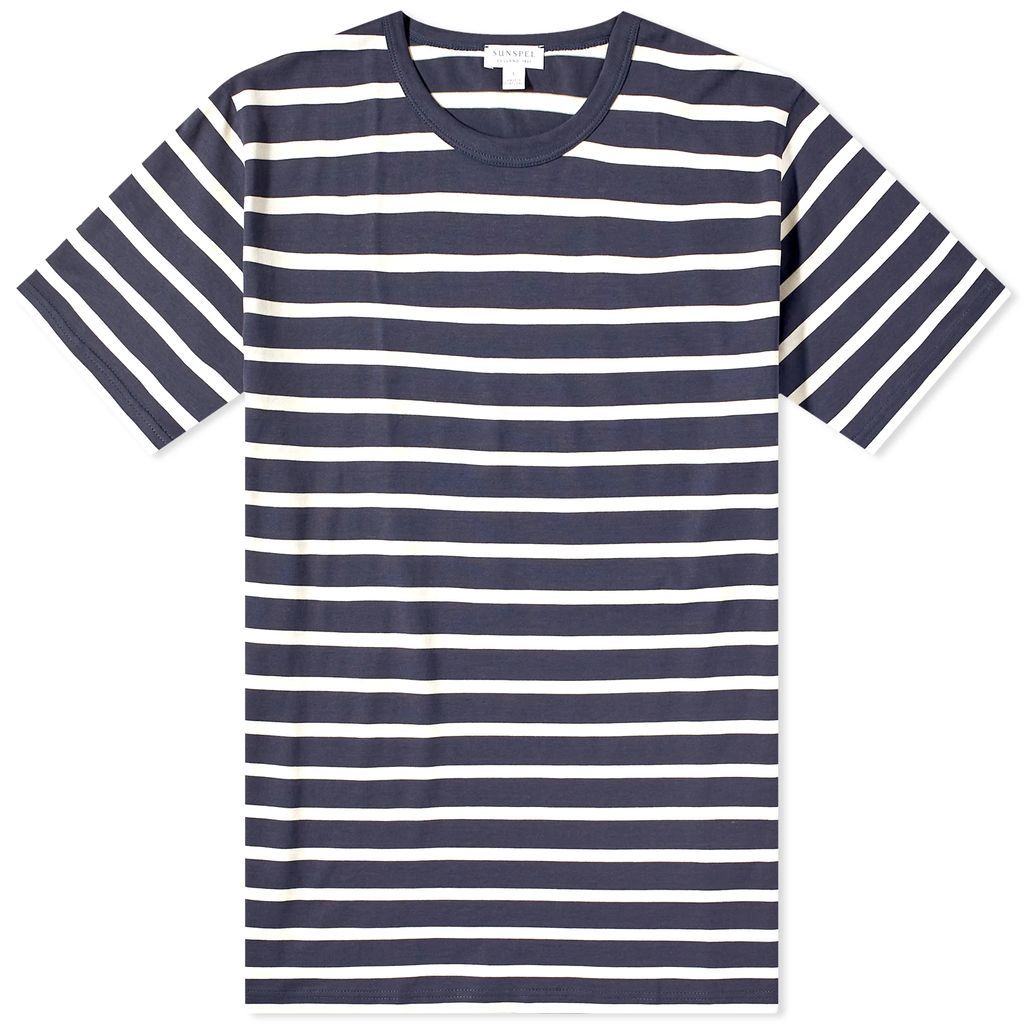 Men's Breton Stripe T-Shirt Navy/Ecru