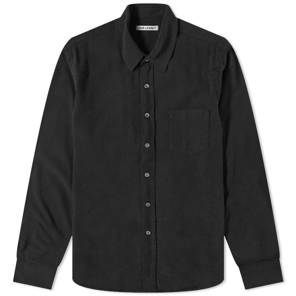 Men's Classic Shirt Black Silk