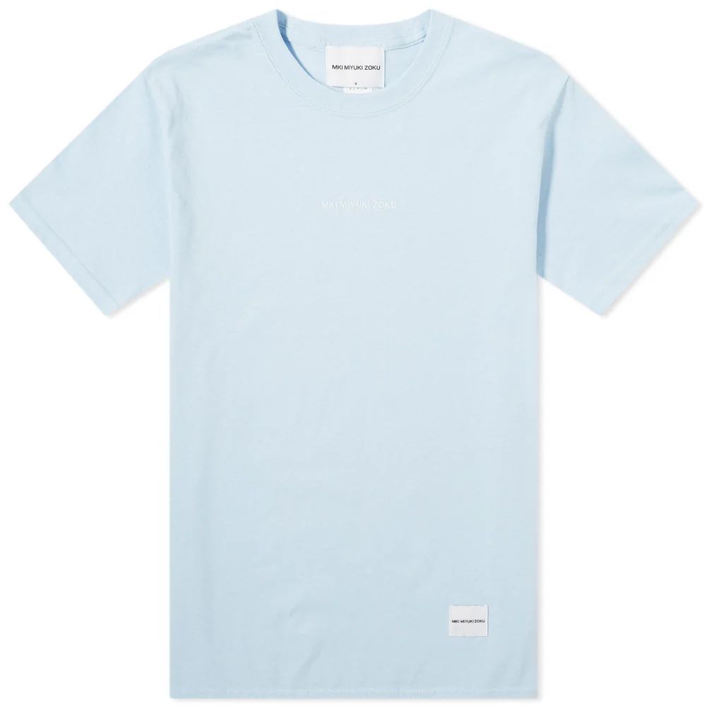 Men's Embroidered Logo T-Shirt Light Blue