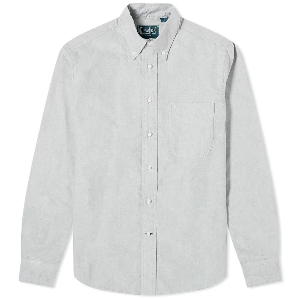 Men's Button Down Oxford Shirt Grey