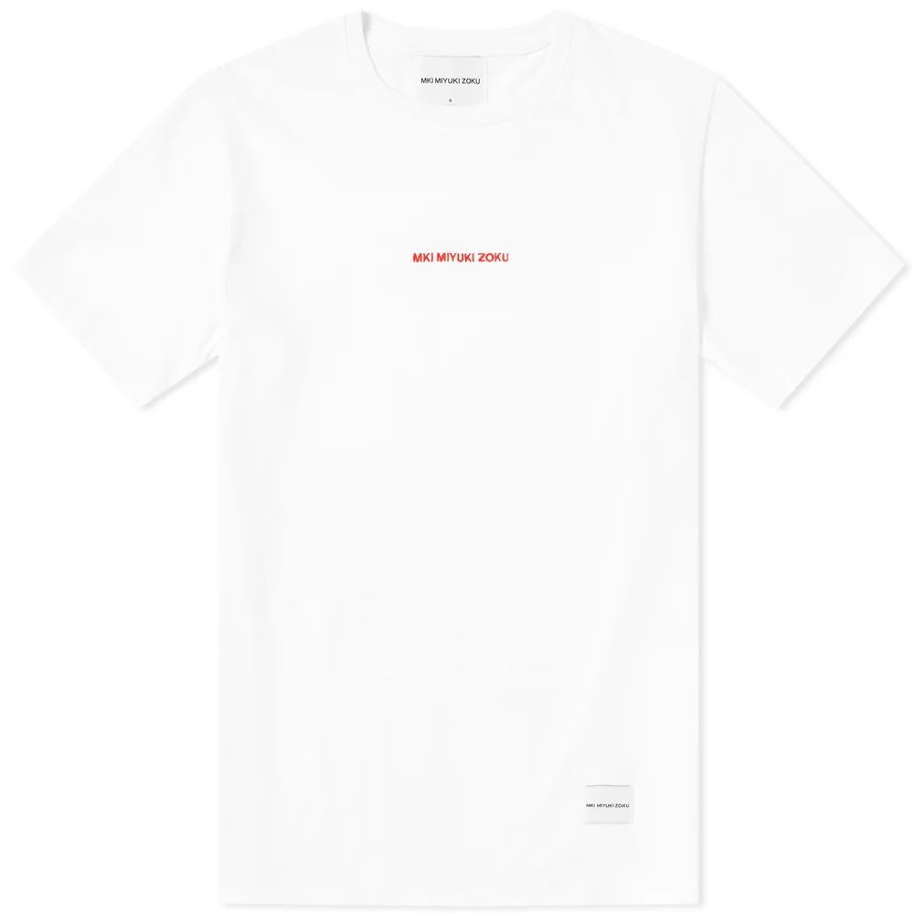 Men's Embroidered Logo T-Shirt White/Red