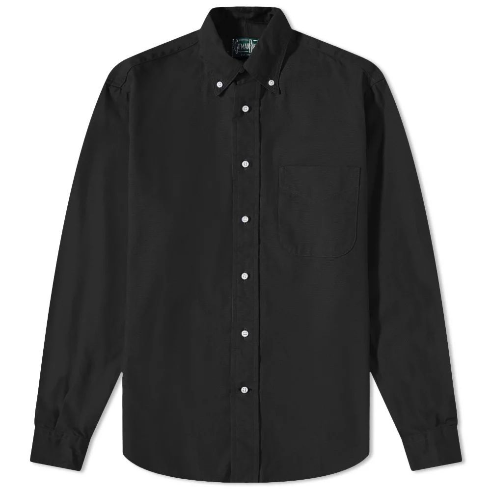 Men's Button Down Overdyed Oxford Shirt - END. Excl Black