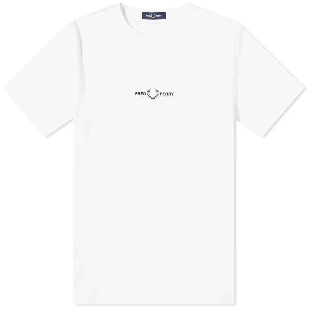 Men's Embroidered T-Shirt White