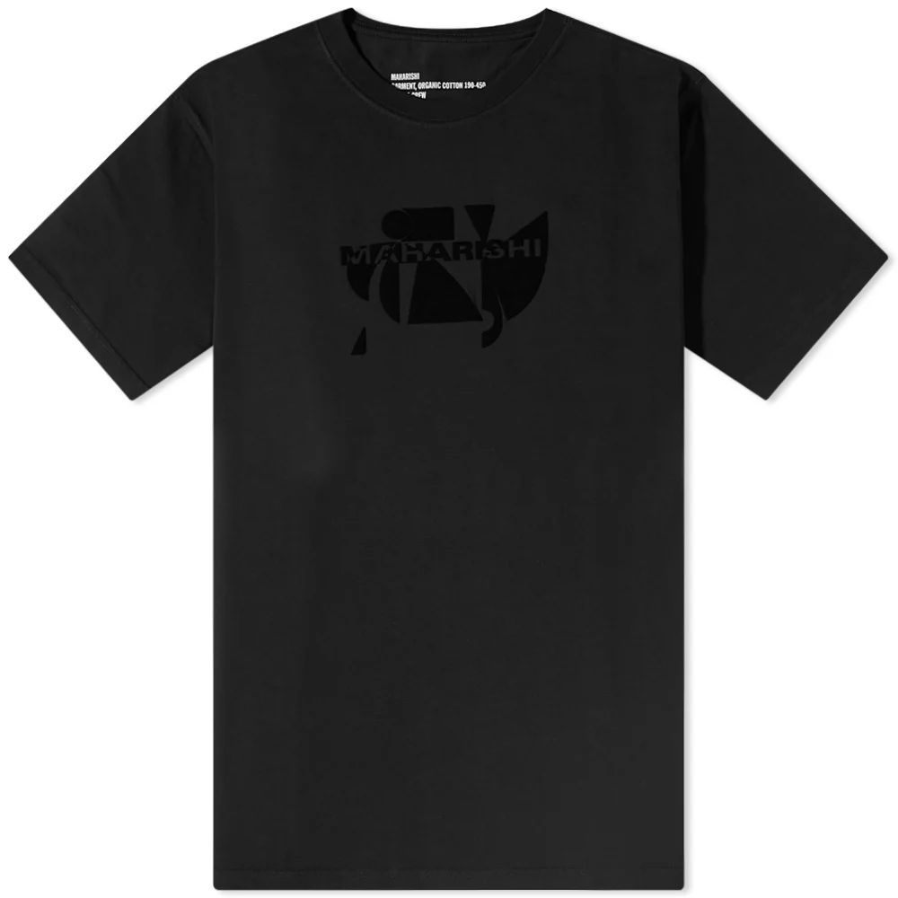 Men's Cubist Maharishi Men's Flock T-Shirt Black