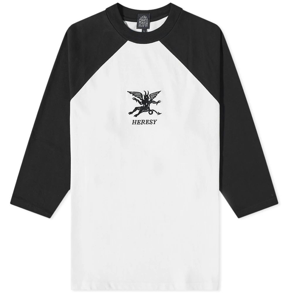 Men's Demon Baseball Shirt Ecru/Black
