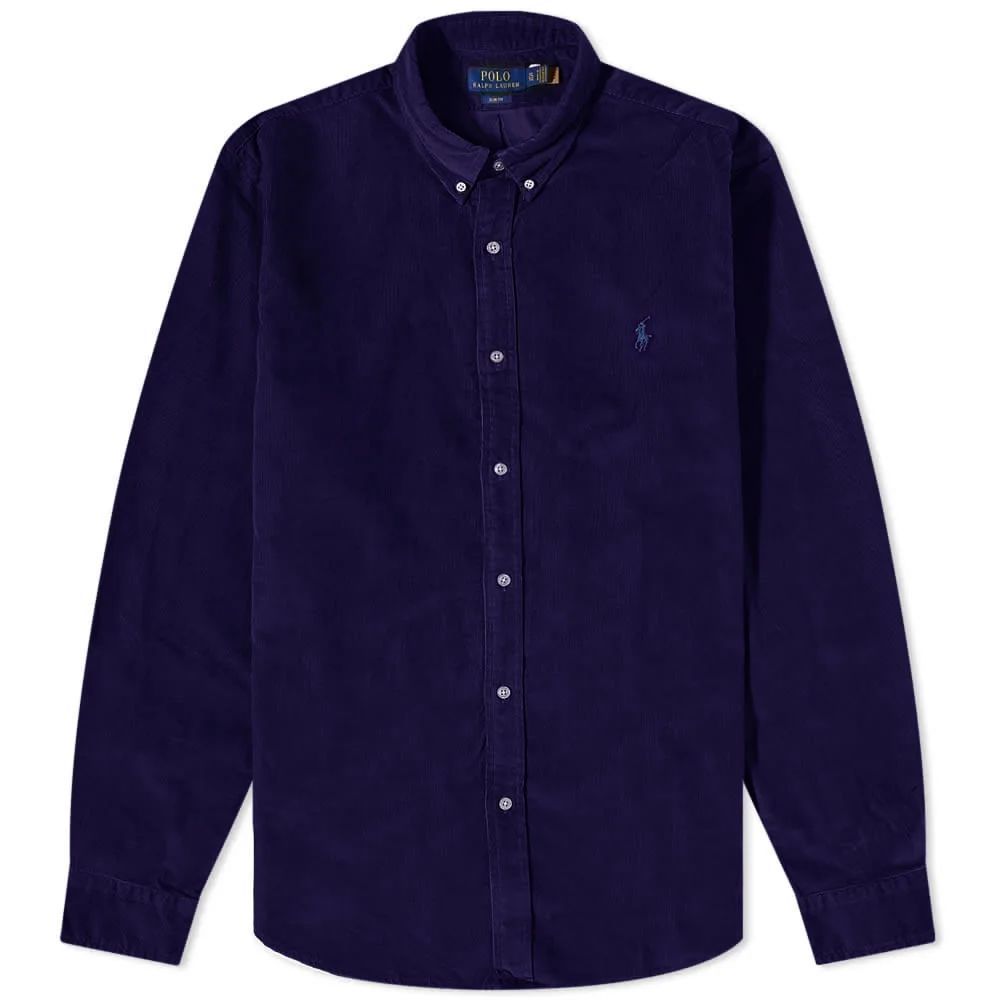 Men's Corduroy Shirt College Purple