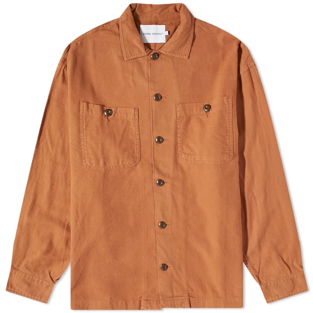 Men's Flannel BDU Shirt Pumpkin