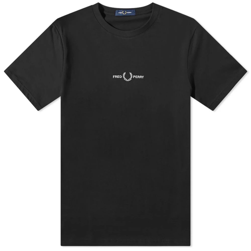 Men's Embroidered T-Shirt Black
