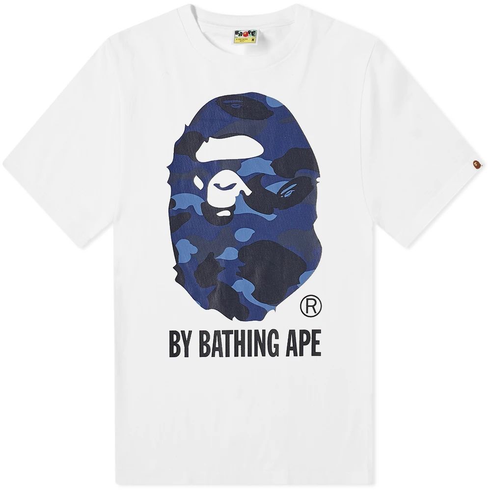 Men's Color Camo By Bathing Ape T-Shirt White X Navy