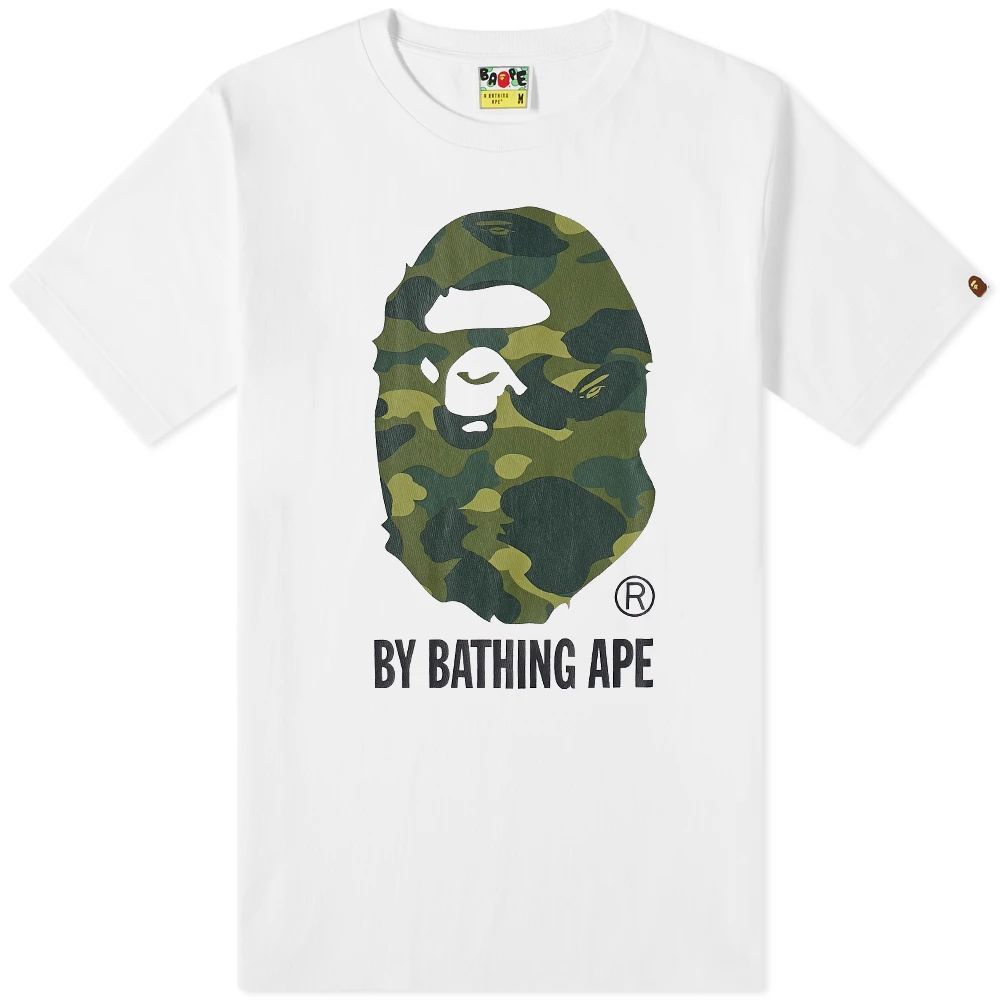 Men's Color Camo By Bathing Ape T-Shirt White X Green