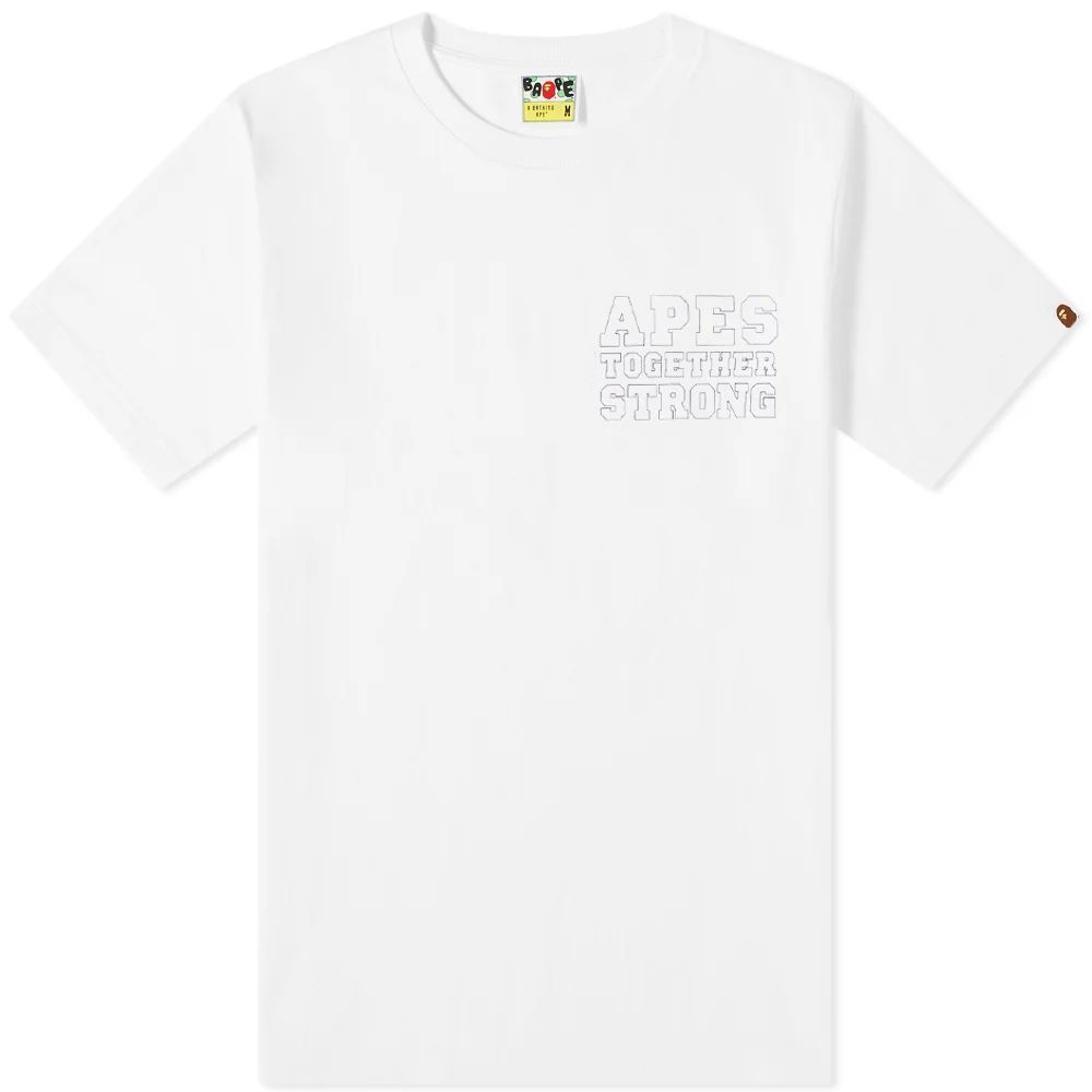 Men's Color Camo Crazy College ATS T-Shirt White