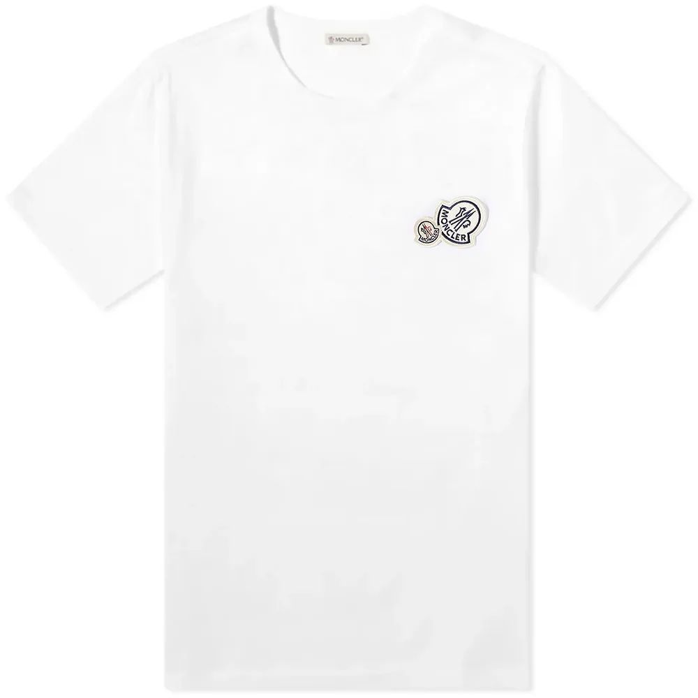 Men's Double Badge T-Shirt White