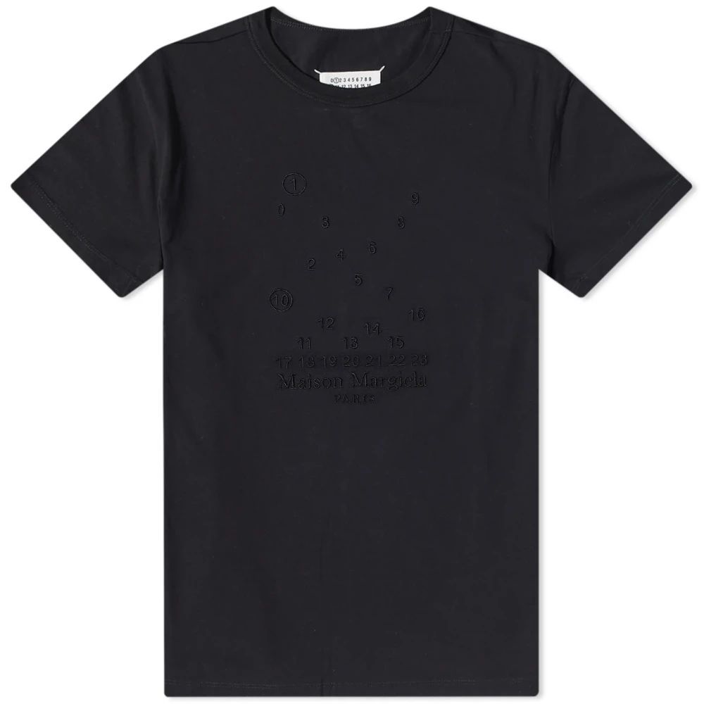 Men's Embroidered Numbers Logo T-Shirt Anthracite