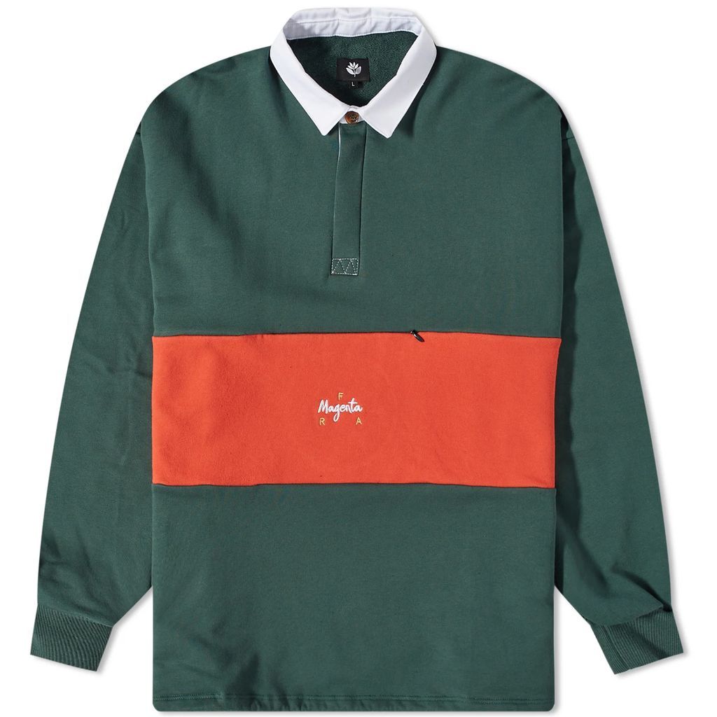 Men's F.R.A. Long Sleeve Pocket Polo Green