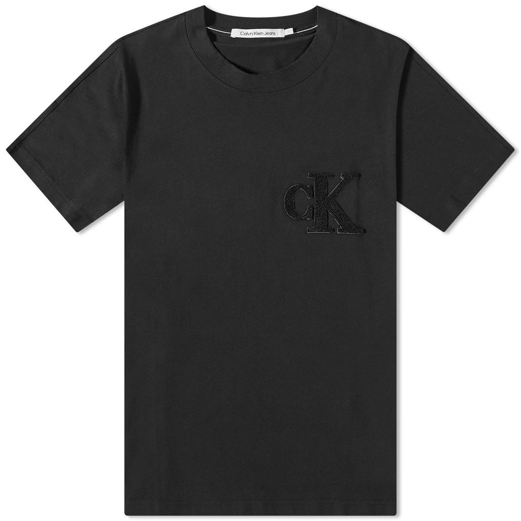 Men's CK Chenille T-Shirt Ck Black