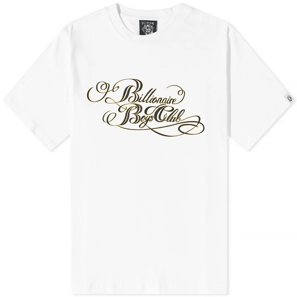 Men's Calligraphy Logo T-Shirt White
