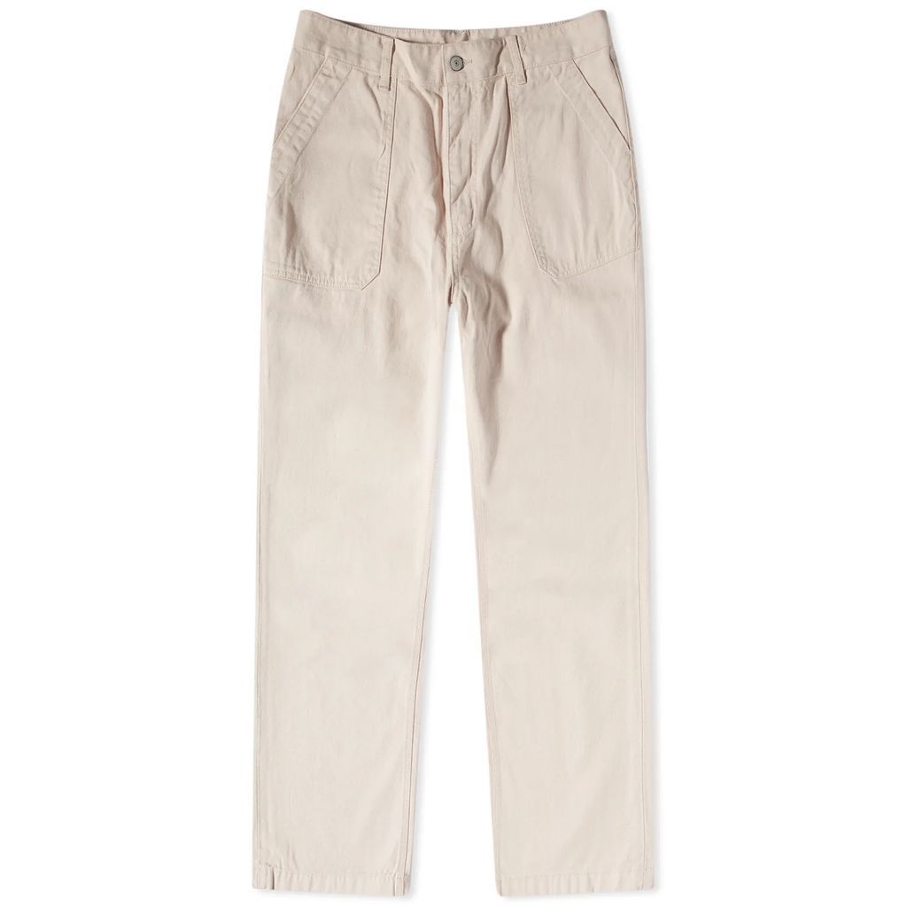 Men's Cotton Wide Fatigue Pants Natural