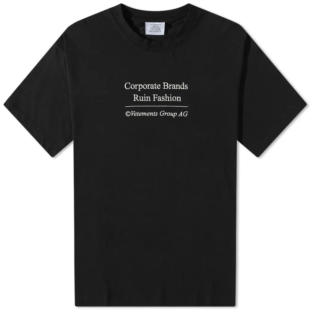 Men's Corporate Brand T-Shirt Black