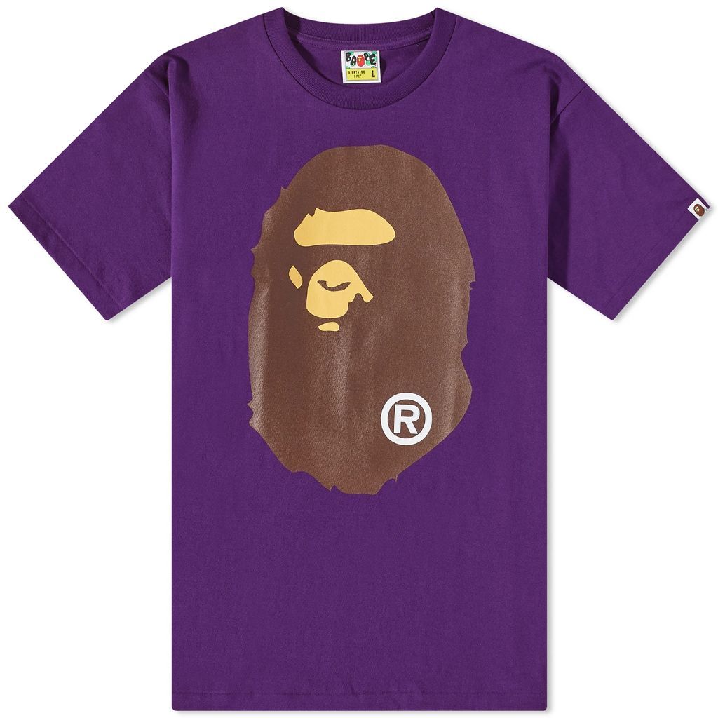 Men's Classic Big Ape Head T-Shirt Purple