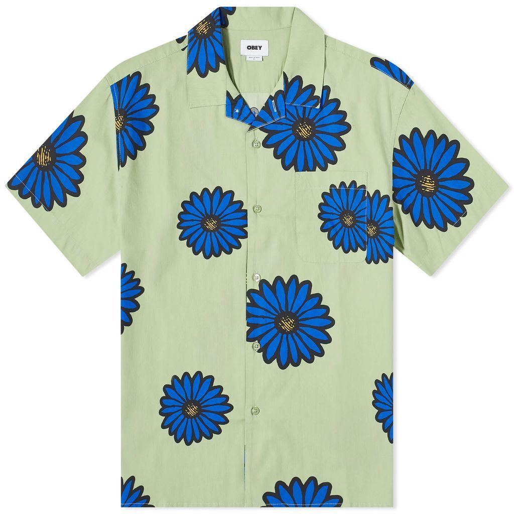 Men's Daisy Blossoms Vacation Shirt Green Multi