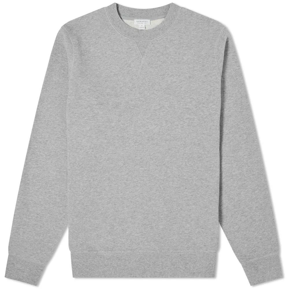 Men's Loopback Sweat Top Soft Grey Melange